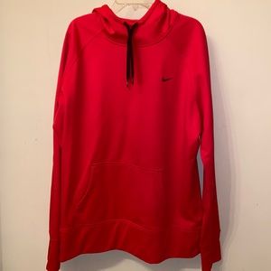 Red Nike hoodie